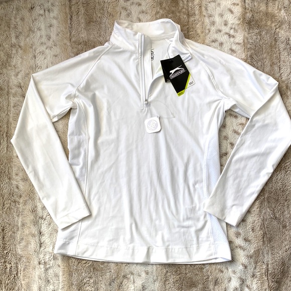 NWT Slazenger Girl’s Golf Quarter Zip-up, Size M - Picture 4 of 9